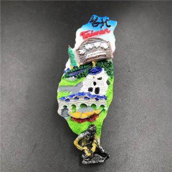 Taiwan Map Souvenir Magnet