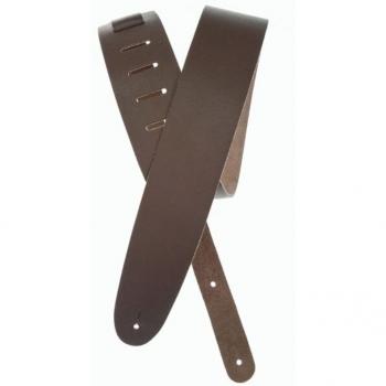 Basic Classic Brown Leather Guitar Strap by D'Addario