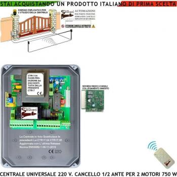 Centrale Cancello 2 Ante 220V – Trimmer Radio PM8000