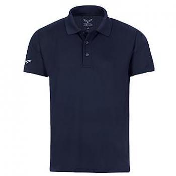 Poloshirt TRIGEMA TRIGEMA Klassisches Poloshirt COOLMAX Gr. L, blau (navy), Damen, 100% Polyester (recycelt), Shirts