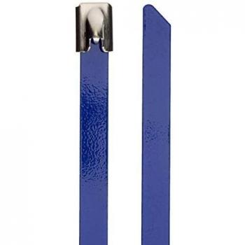 DeLock Kabelbinder Edelstahl 300 mm blau 10 Stück