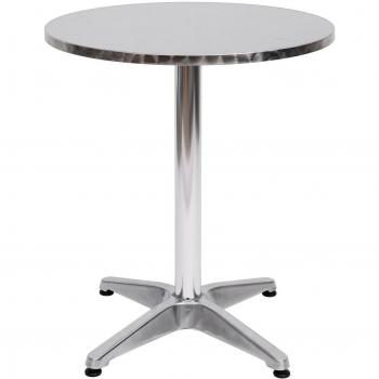 Adjustable Bar Table Metal with Chromed Base