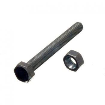 Premium Quality Hex Bolt Set Screw Bundle, Grade 8.8 Steel Construction, Size M8 x 70mm + BZP Nuts (200 pack)