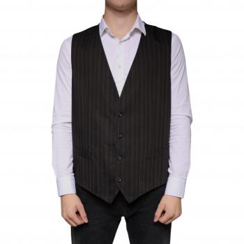 Premium Black Formal Waistcoat Dress Vest – 2XL (Dolce & Gabbana)