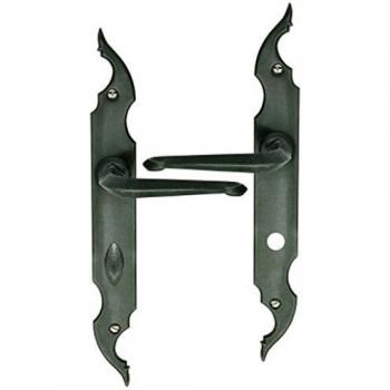 Poignée de Porte Fer Patiné Celtique 195 mm