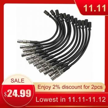 12 pcs Spark Plug Wire Set for Mercedes Benz C-Class E-Class ML SLK