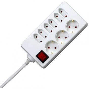 Kopp Steckdosenleiste 129802002 Innenraum 9AC-Ausgänge 1.4m Weiß Verlängerungskabel