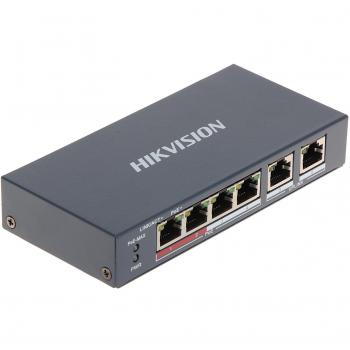 Switch Ethernet non géré 4 Ports POE Hikvision DS-3E0106P-E/M