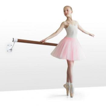KLARFIT Barra de Danza Pared 100 cm Blanca