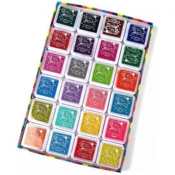 Colorful Ink Pad Fingerprint Art for Kids