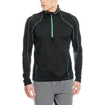 Hombre Distra Fleece Camiseta de Forro Polar – Negro/Menta, XL/XXL