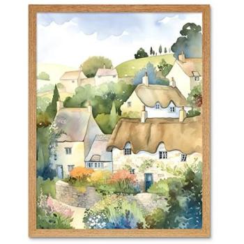 Pastel Cottage Reflections
