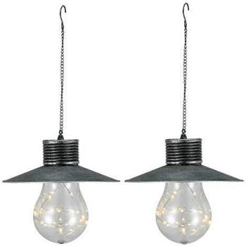 Lot de 2 suspensions H40cm blanc chaud