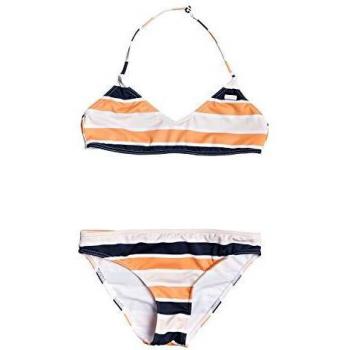 Roxy Top de Bikini pour Fille 8-16 Ans en Cadmium Orange et Rayures Pong