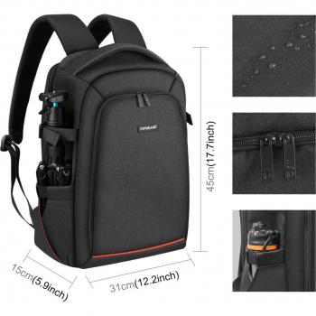 PULUZ Scratch-Proof Camera and Laptop Backpack