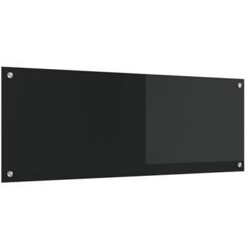 110 mm x 400 mm Black Kitchen Backsplash (Tempered Glass)
