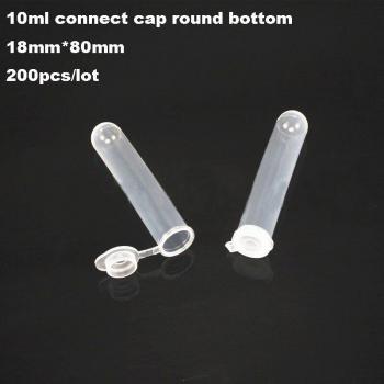 200pcs 10ml Clear PP Centrifuge Containers
