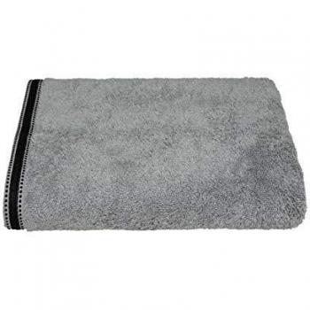 Drap de Bain en Tissu Éponge Gris Foncé 100 x 150 cm