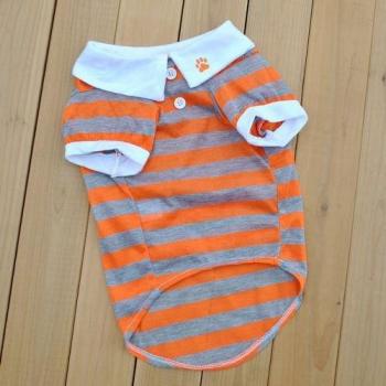 Super Small Blue Striped Dog Wear