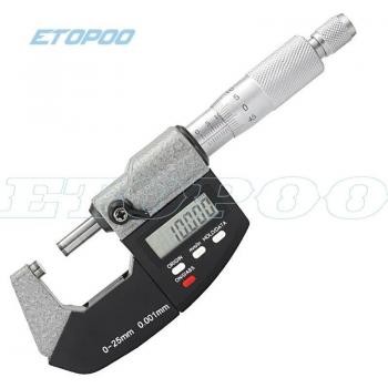 Calibrador de Grosor Digital Micrométrico 0‑25 mm con Conversión Métrica/Imperial