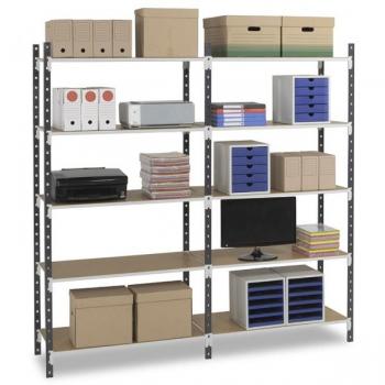 Étagère de Stockage 200 cm 5 Niveaux L100 x P50 cm