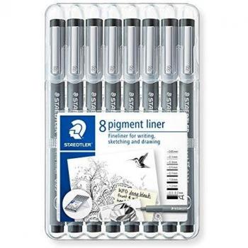 STAEDTLER Pigment Liner Desktop Sets of 4, 6 or 8 Available