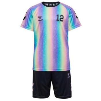 Hummel Mädchen Shimmer-Set mit Shorts und T-Shirt – 176