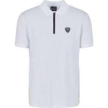 EA7 Emporio Armani Poloshirt 8NPF13 PJRGZ 1100 Weiß Regular Fit