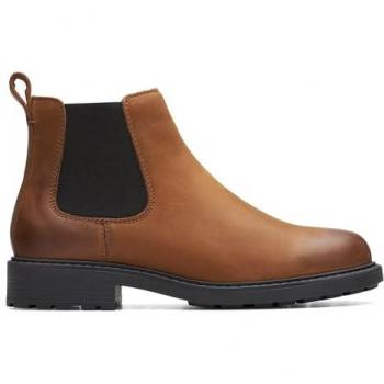 Bottes Chelsea en cuir Clarks Orinoco 2 Lane noires