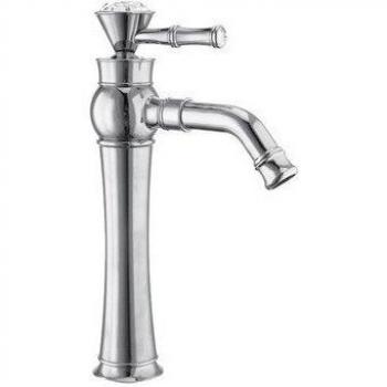 Grifería dorada para lavabo con función giratoria