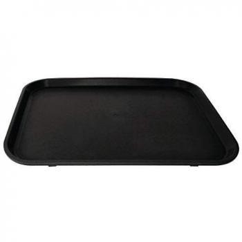 Olympia Black Serving Platter Non-Slip Tray 405mm