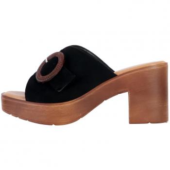 Mules à Talons Noires Divine