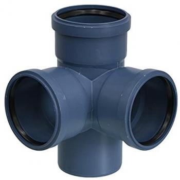 Poloplast Abflussrohr-Eckdoppelabzweig DN 110 87,5°