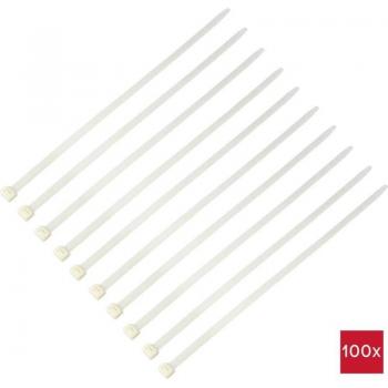 TC‑12626016 HVAC Cable Tie – 550 mm Length, 12.7 mm Width, Natural White, 100 pcs