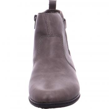 Rieker Damen Chelsea Bootie Y07A2 – Halbstiefel, Trichterabsatz 3,5 cm, Basalt/Strom