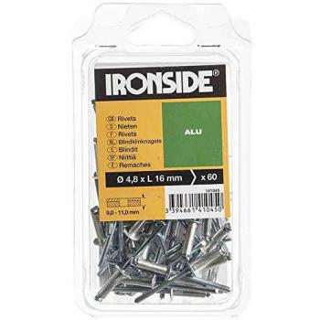 Nieten „Blind“ 4,8 × 16 mm – 60‑Pack IRONSIDE