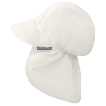 Babyhut „Off White“ – LaLoona Schirmmütze mit Nackenschutz, UPF 80