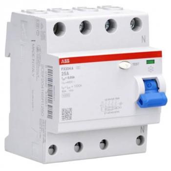 ABB FX204A‑25/003 Disjoncteur différentiel à 4 phases (25 A – 30 mA)