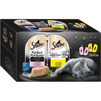 Sheba Natte kattenvoer 16x 37,5g Zalm en Kip
