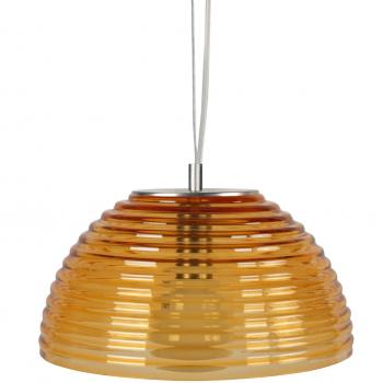 Suspension urbaine TOSEL en verre ambre H 77 cm