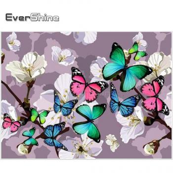 EverShine 5D Full Round Butterfly Diamond Painting