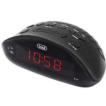 Radiosveglia digitale Trevi RC 832 – grande schermo nero e radio FM