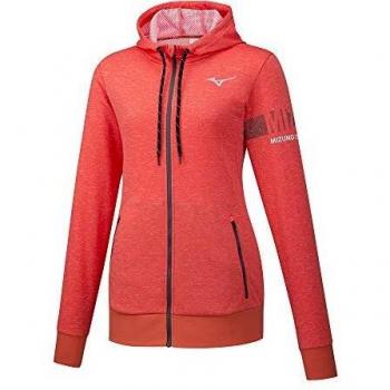 Mizuno Heritage Hoodie Femmes – Corail Sexy Large