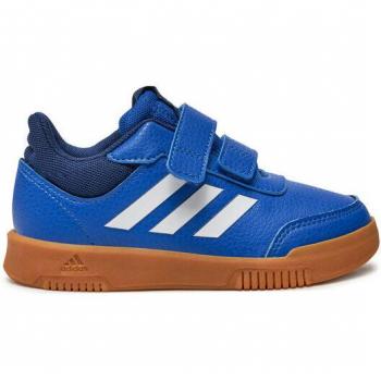 Adidas Tensaur Blue/Tan Hook‑and‑Loop Kids Trainers – Size 35.5