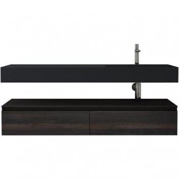 Doporro 150cm Waschtisch mit Unterschrank und Waschbecken