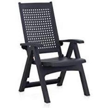 Shaf Sedia da Spiaggia in Metallo 5 Regolazioni