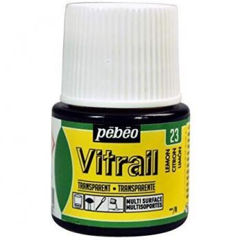 Peinture vitrail 45 ml Citron