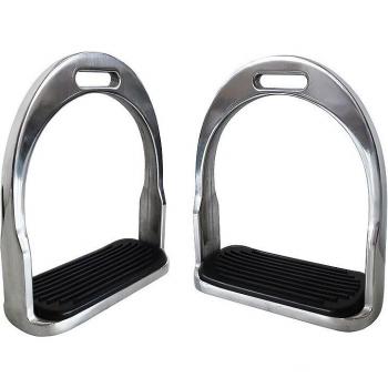 Durable Aluminum Horse Stirrup with Rubber Pad