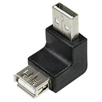 LogiLink AU0025 USB Adapter, USB 2.0 AM/AF, 90 Grad