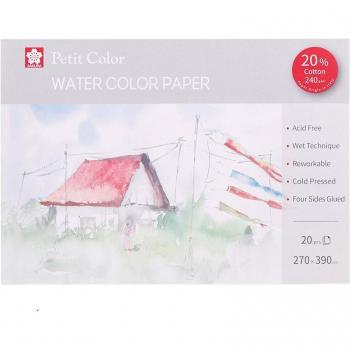 Sakura Aquarelle Mini Papier Couleurs Tampon Croquis Technique Hydraté